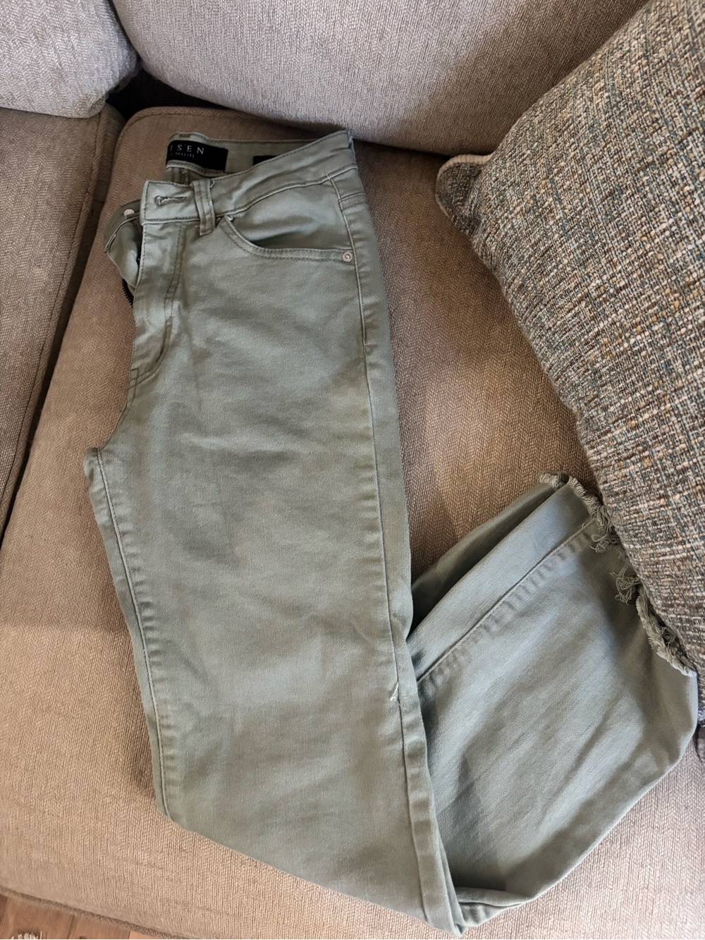Women’s Flare/Wide Leg Jeans in Olive Green